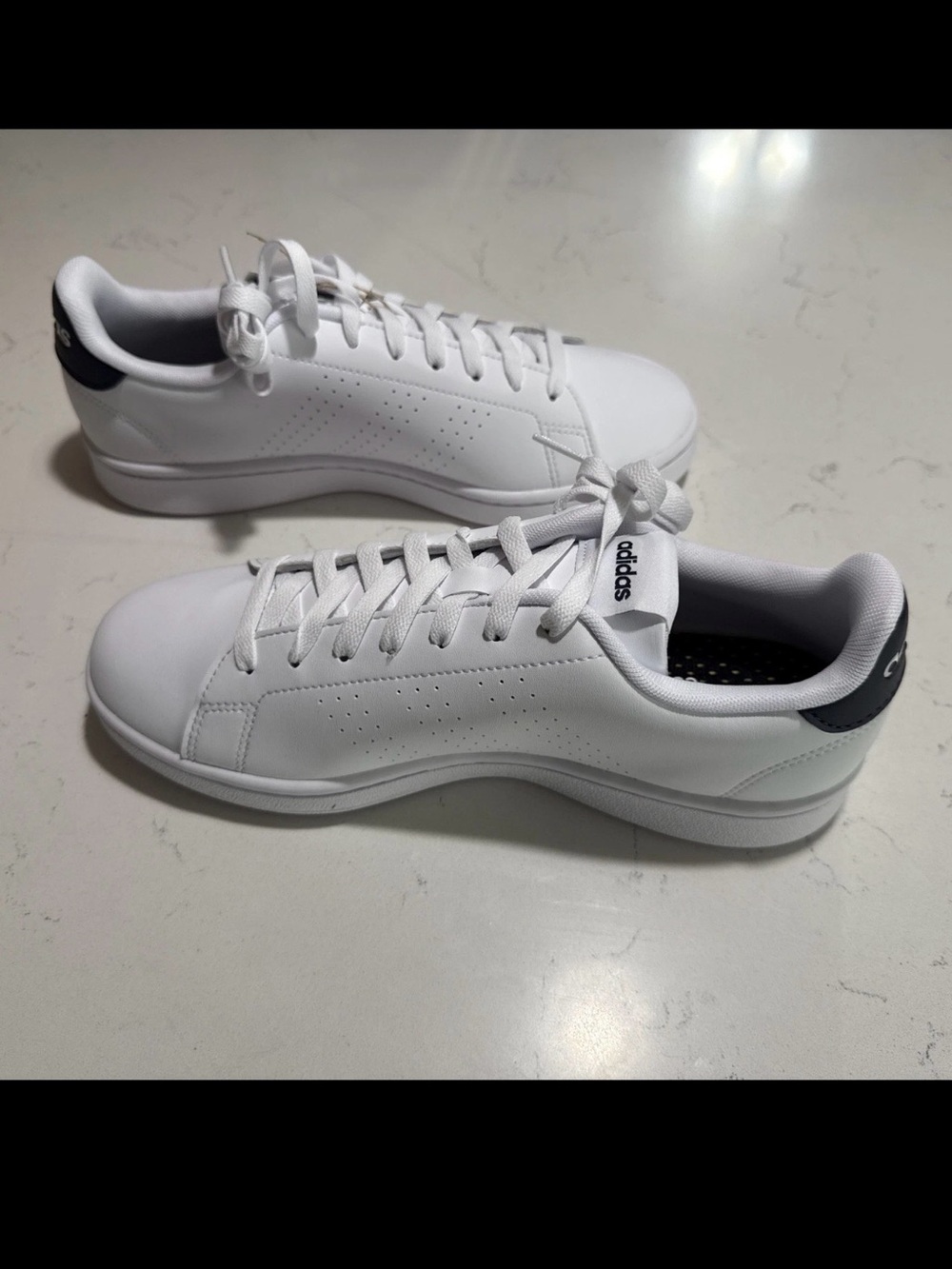 Adidas Advantage White Sneakers Shoes Men 8 Women 9 GZ5299 Brand New